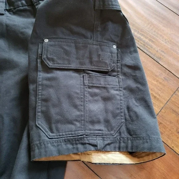 Duluth Trading Company Heavy 100% Cotton Canvas CARGO Shorts Tan Men's 42×12 - Picture 11 of 12